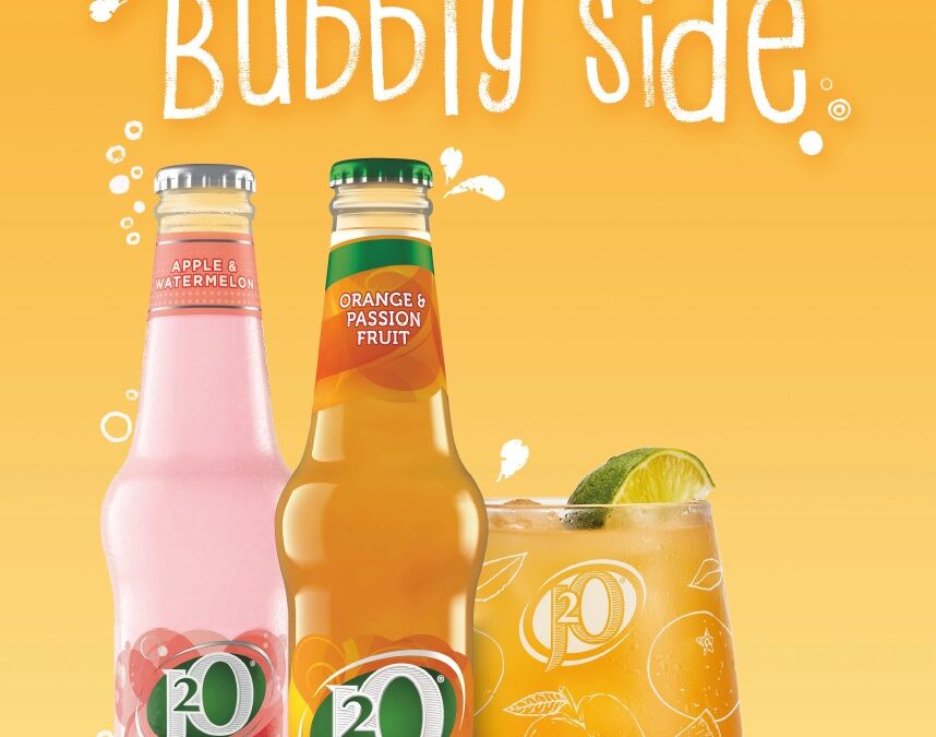 J2O fruity bubbly side