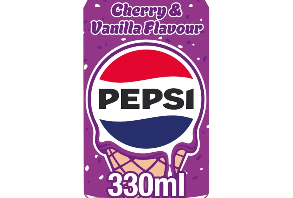 Pepsi Cherry and Vanilla Ice cream Zero sugar